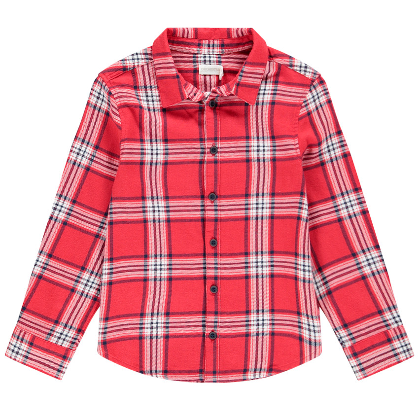 Chemise en flanelle à carreaux pour enfant garçon 