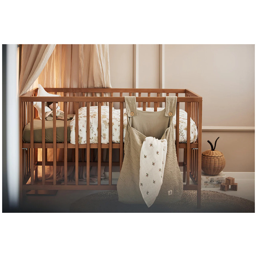 Sac de rangement Soft Waves pour parc/lit - Vert Olive 