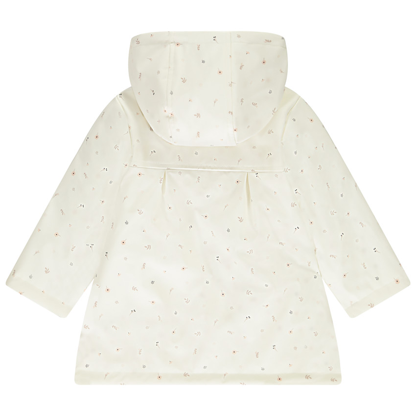 Parka déperlante imprimé fleurs pour bébé fille 