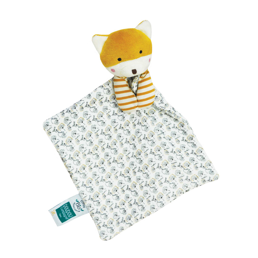 Doudou plat Le Renard fleuri  
