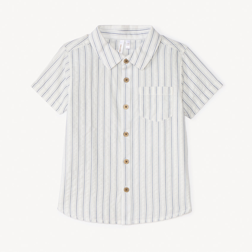 Chemise manches courtes rayée pour bébé garçon 
