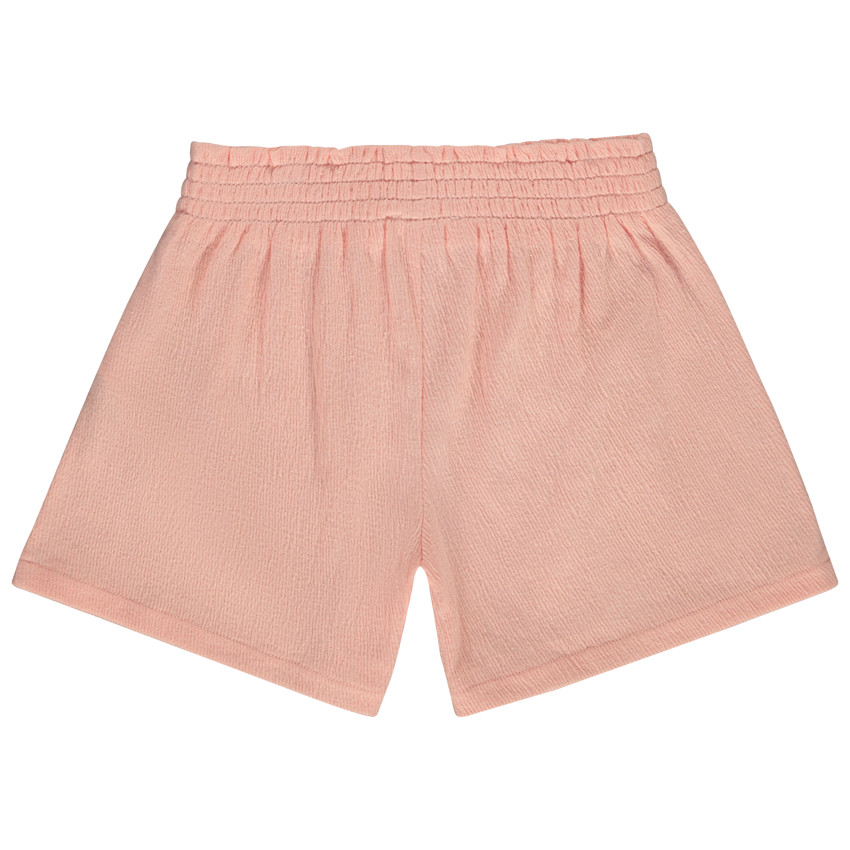 Short effet smocké en jersey froissé pour fille 