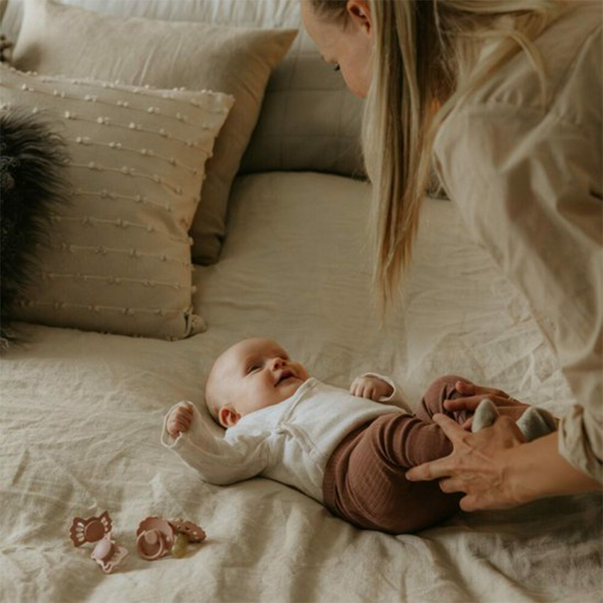 Pack de 4 Sucettes "Première sucette de bébé" Pacifier Blush  