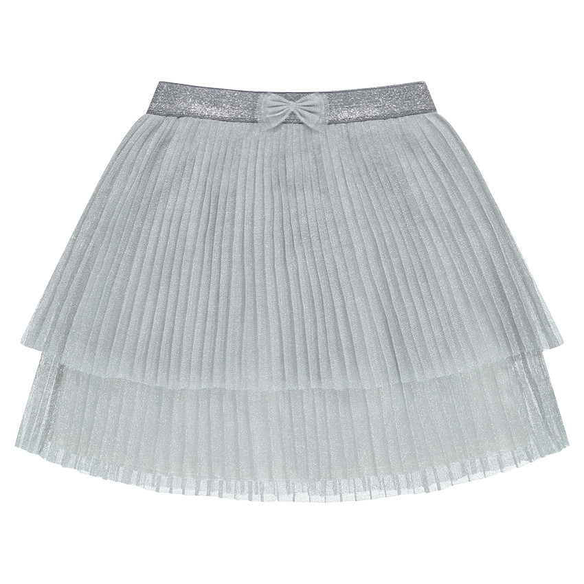 Jupe plissée en tulle pailleté 