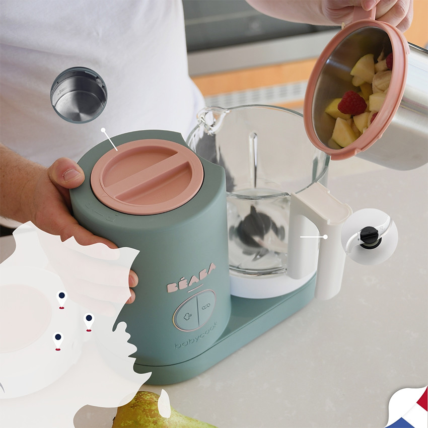 Babycook Néo robot cuiseur bébé 6 en 1 made in France eucalyptus - Vert (Béaba) - Image 3
