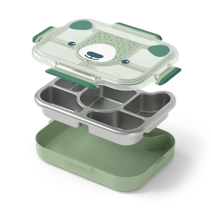 Boîte repas à plateau MB Wonder Green Bear 