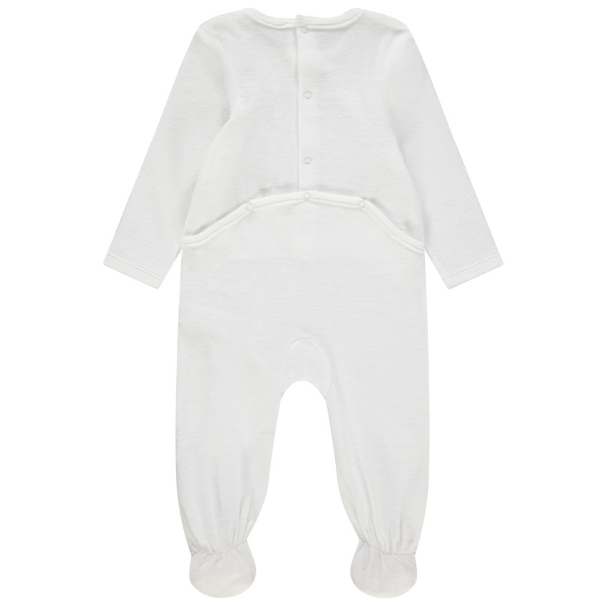 Dors-bien en velours print lapin et coeurs pour bébé fille 