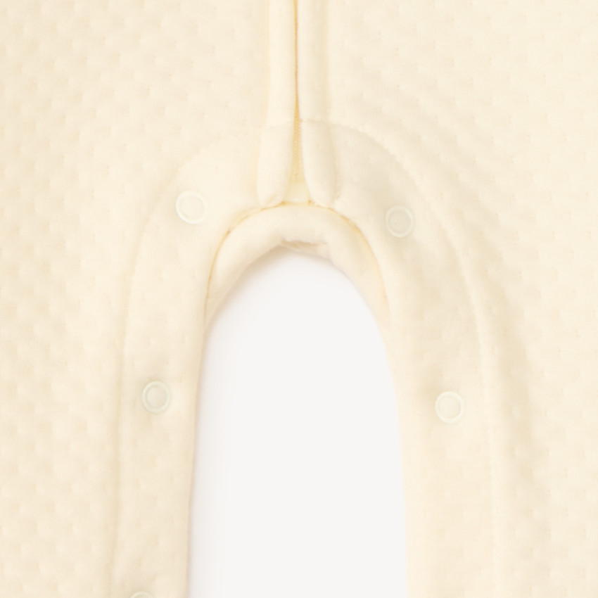 Combinaison longue bi color motifs ourson pour bébé garçon 