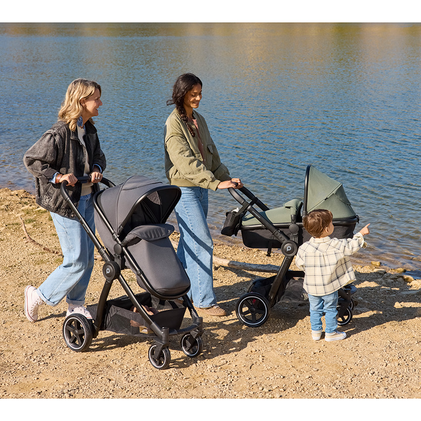 Poussette trio combiné Sienna + siège-auto i-Prim gris chiné 