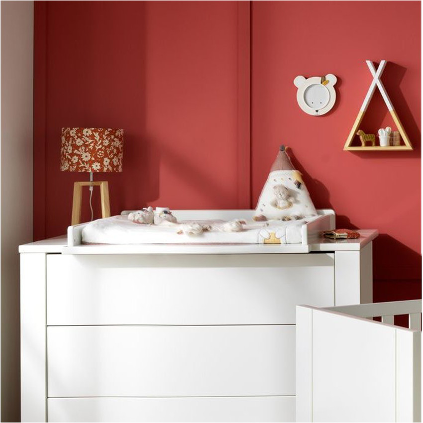 Plan à langer grand modèle pour commode Loft – Blanc 