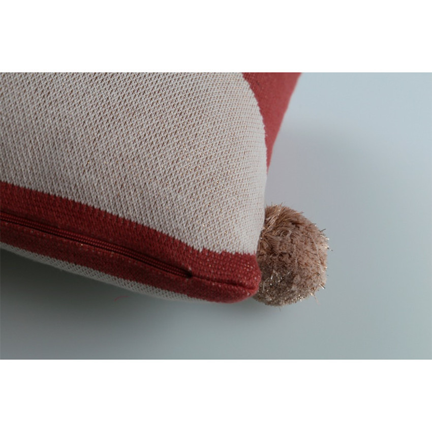 Coussin de décoration en tricot Lina & Joy en coton - 36 x 36 cm 