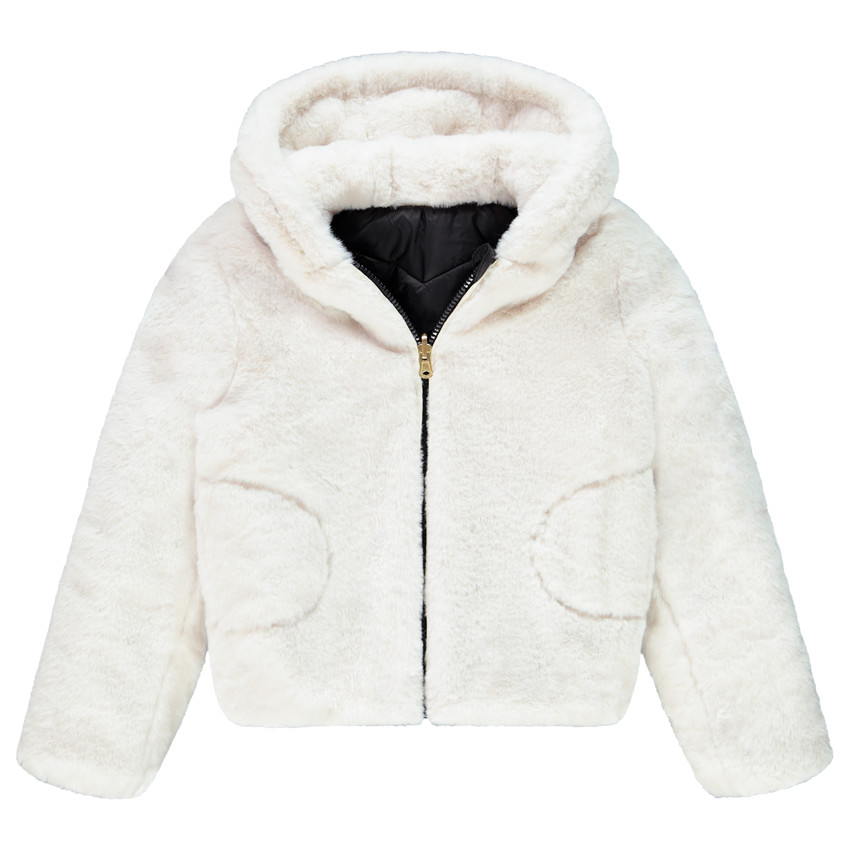 Doudoune matelassée réversible en sherpa pour enfant fille Main Doudoune matelassée réversible en sherpa pour enfant fille