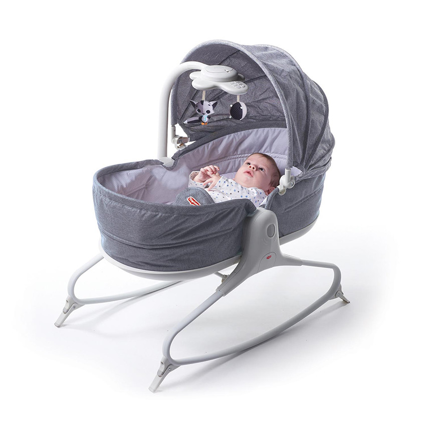 Transat Rocker Napper Cozy évolution - Gris chiné  