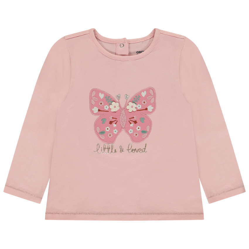 T-shirt manches longues motif animal pour bébé fille 