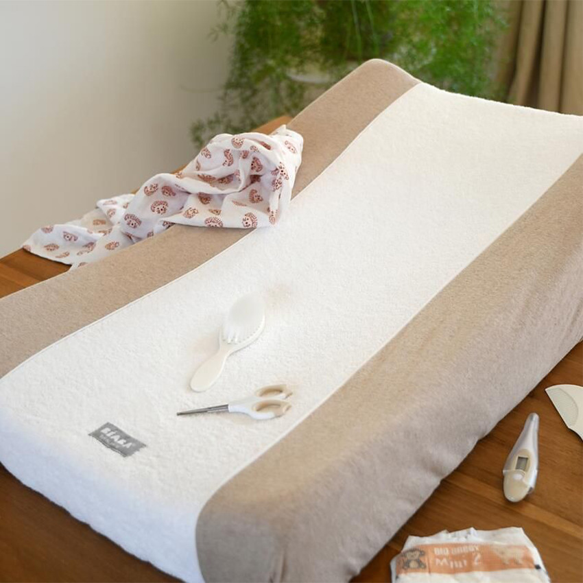 Housse matelas à langer pour coussin Sofalange Terre d'Argile 