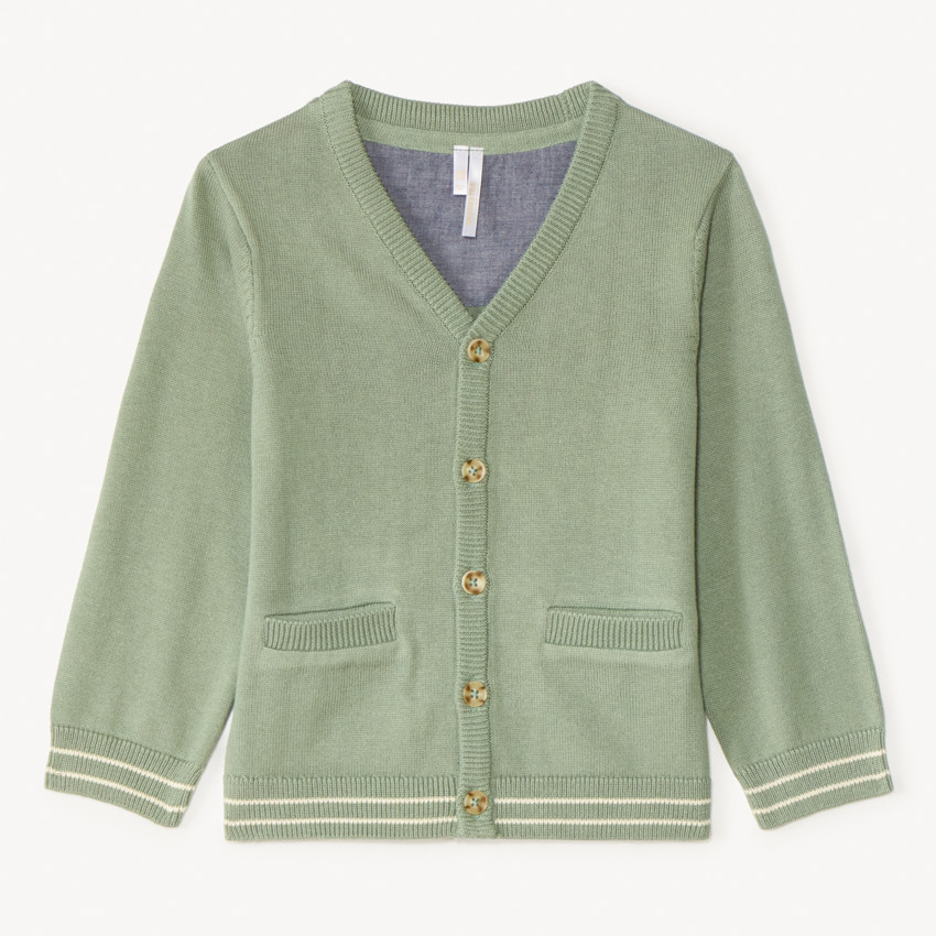 Gilet en tricot col V pour bébé garçon