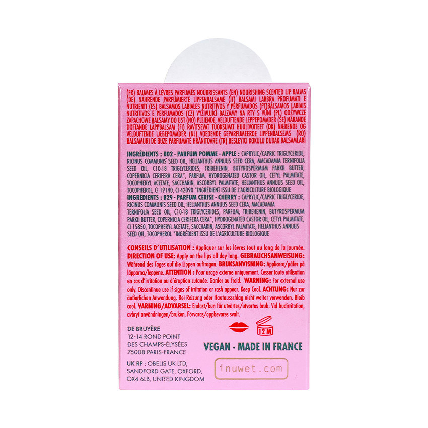 Coffret duo Noël baumes à lèvres parfumés Star Sequins pomme/cerise 