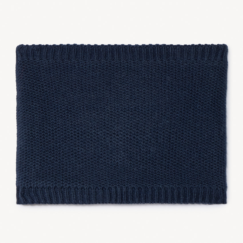 Snood uni en tricot avec doublure micropolaire