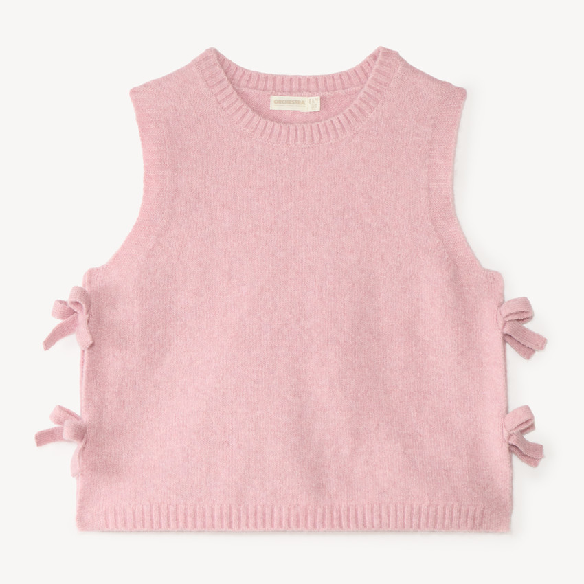 Pull court fille sans manches