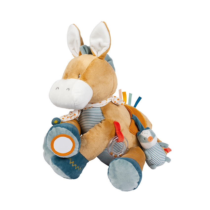 Peluche d'activités Léo l'âne 