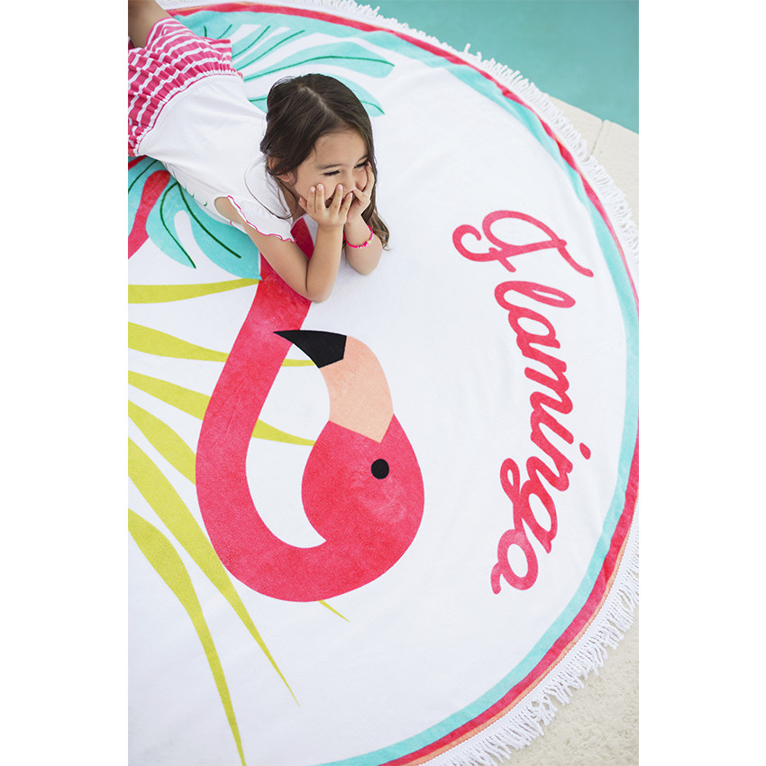 Boyouth Serviette De Plage Ronde Motif Paysage à L'extérieur