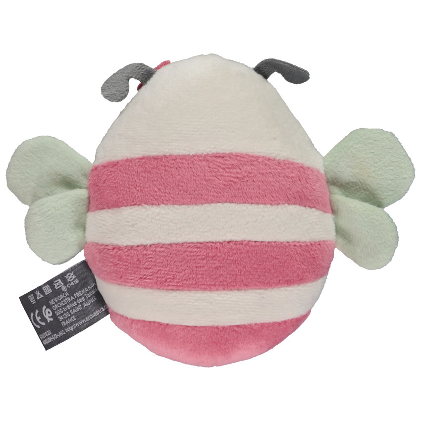 Peluche abeille en velours pour bébé fille 