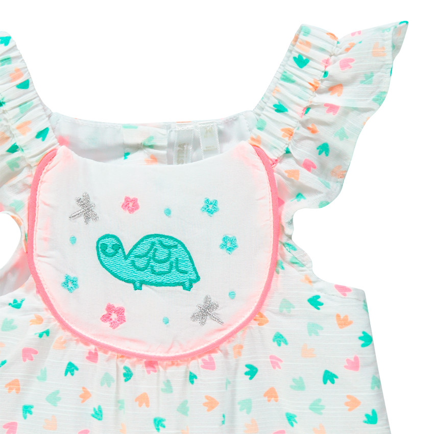 Cominaison longue imprimée all-over avec tortue brodée 