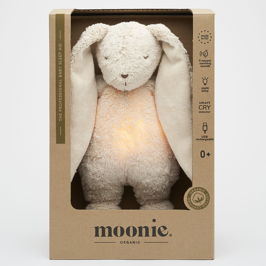 Peluche veilleuse son&lumière Coton Bio Sand Natur - Beige (Moonie) - Image 2