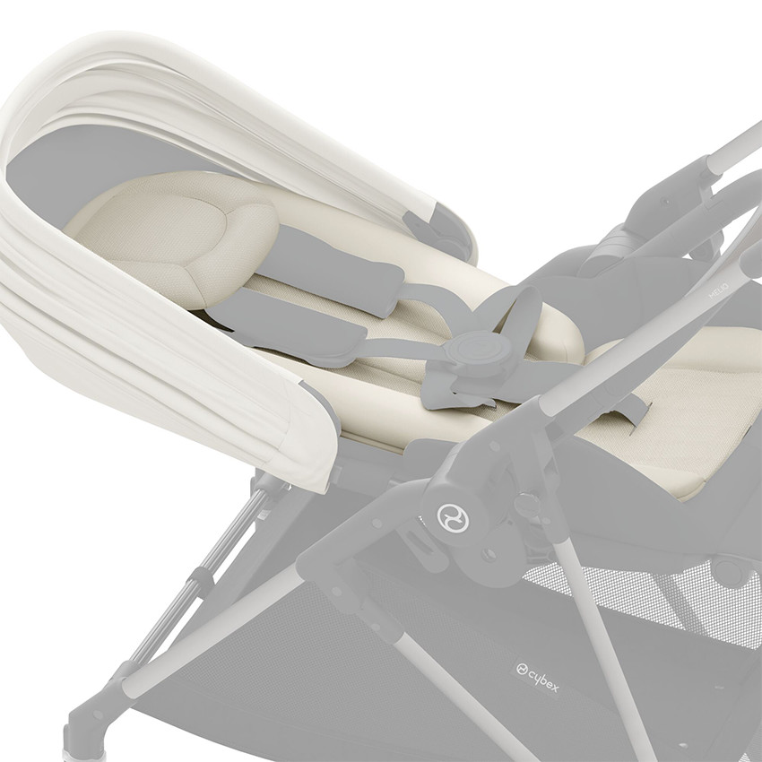 Poussette compacte légère Melio 4 taupe/canvas white 