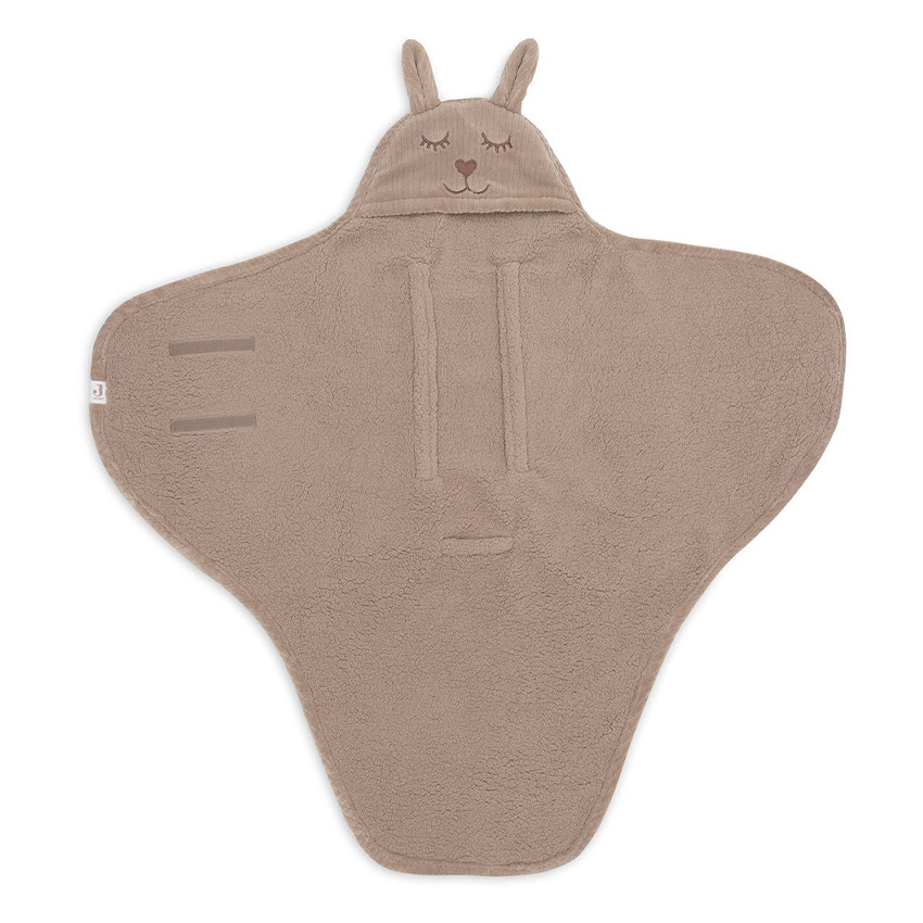Couverture enveloppante Bunny Cloudy Rib Milky Coffee 