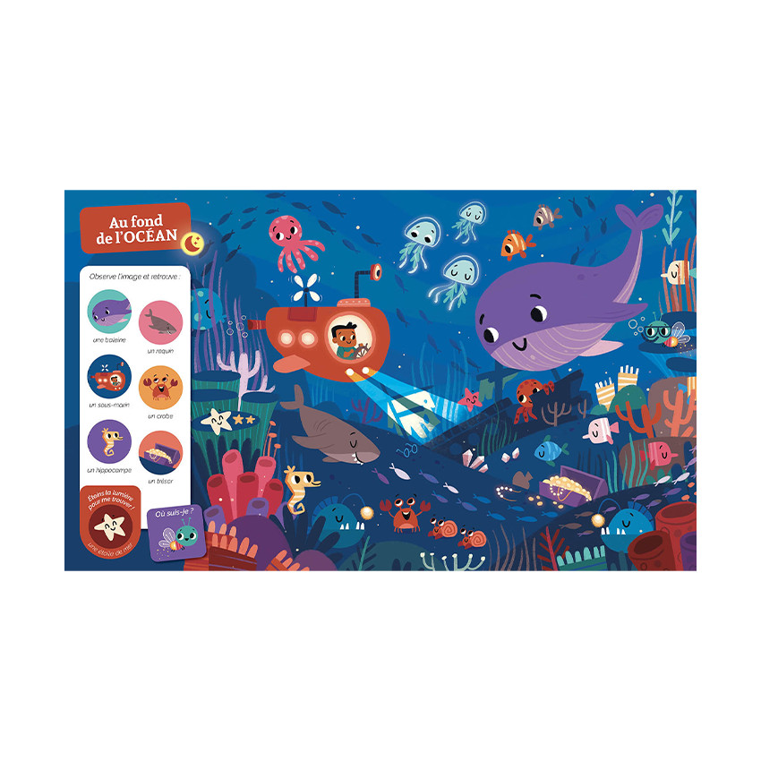 Livre "Cherche et trouve des tout-petits - qui brille dans la nuit" 