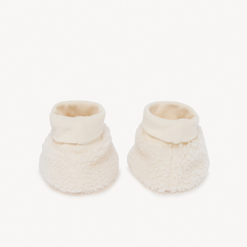 Chaussons en sherpa moutonné pour bébé fille 