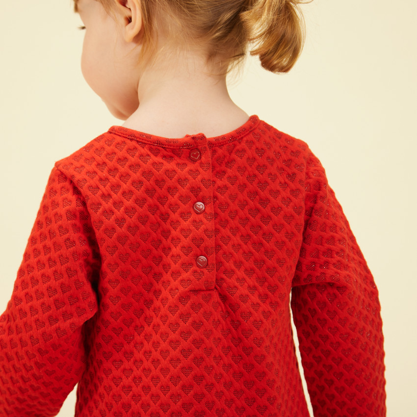 Robe en maille jacquard pour bébé fille 