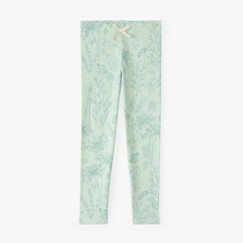 Legging fille imprimé fleurs