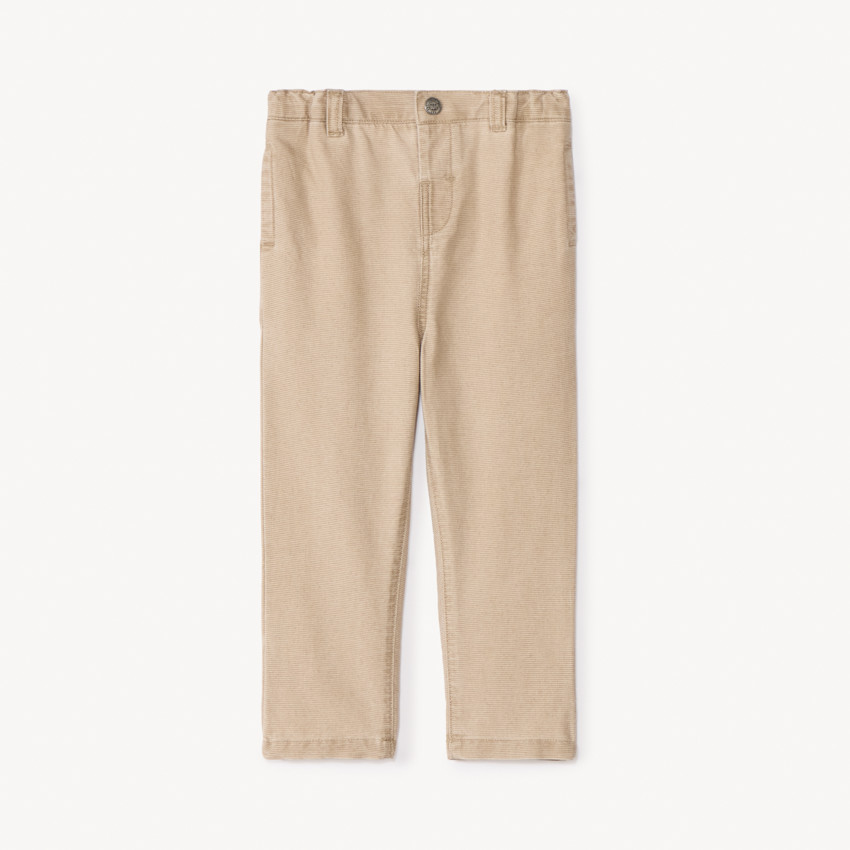 Pantalon en toile armurée unie pour bébé garçon 