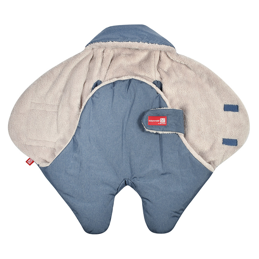 Couverture babynomade 6/12M Tendresse - Bleu chiné 