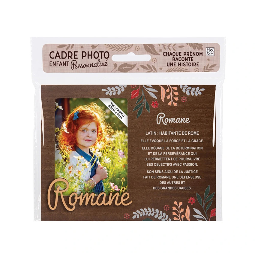 Cadre photo personnalisé 18,5 x 14,5 cm Romane 