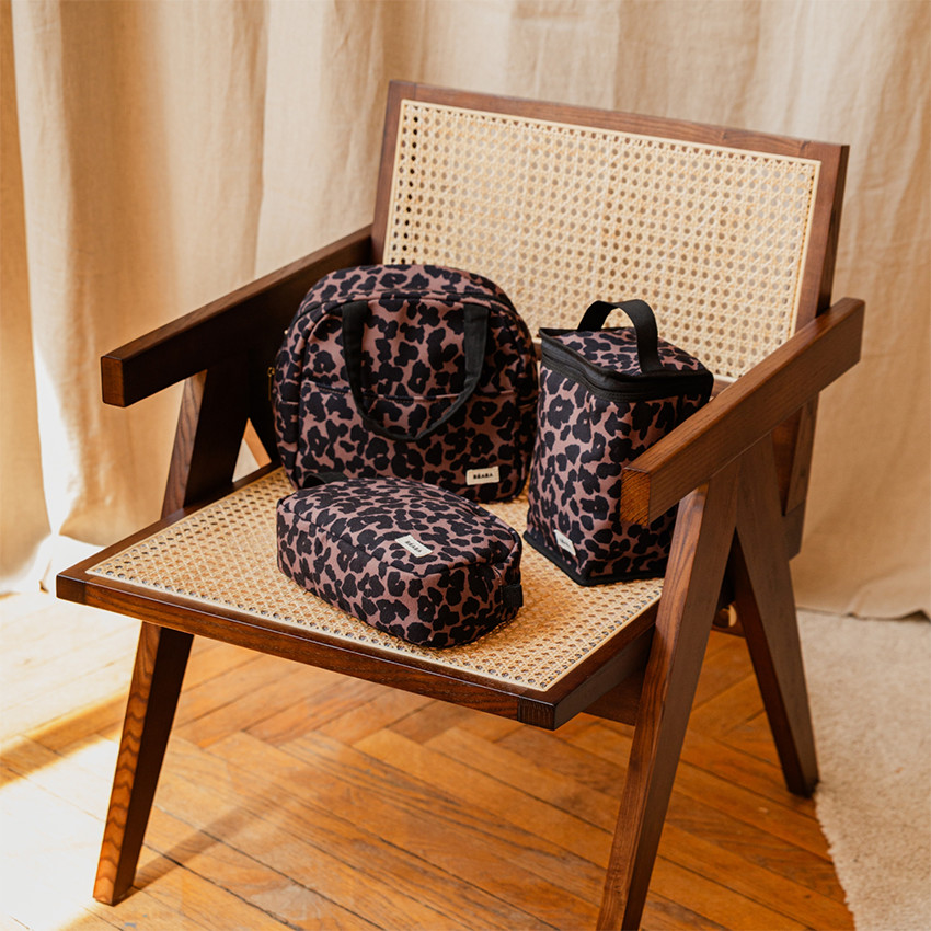 Trousse de toilette imprimé Léopard 