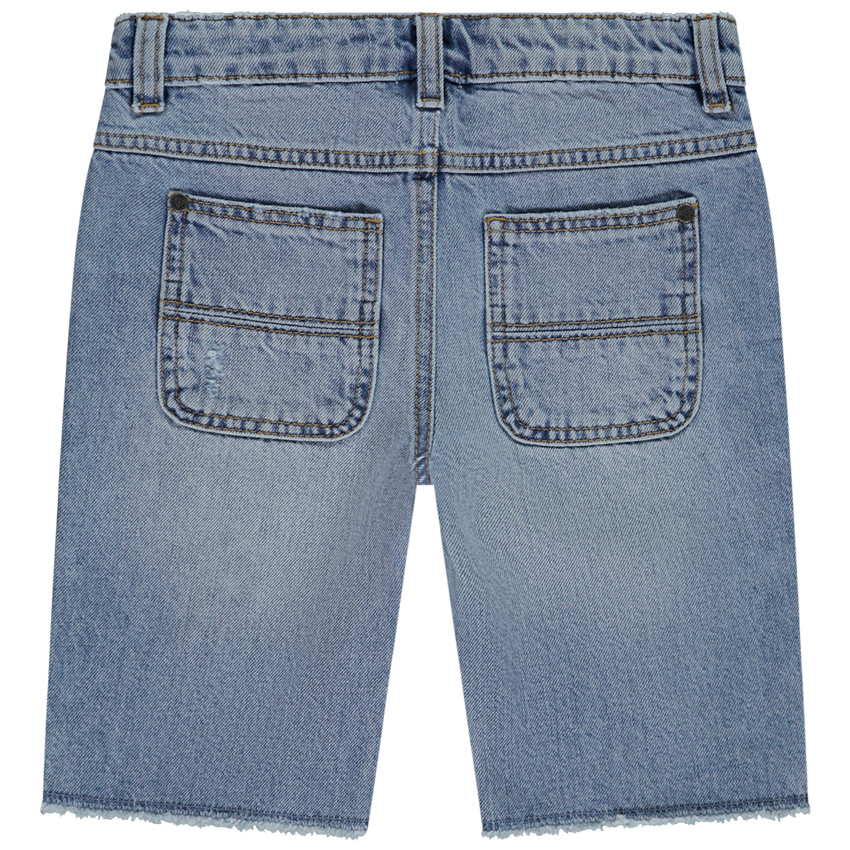 Bermuda denim effet usé pour garçon 