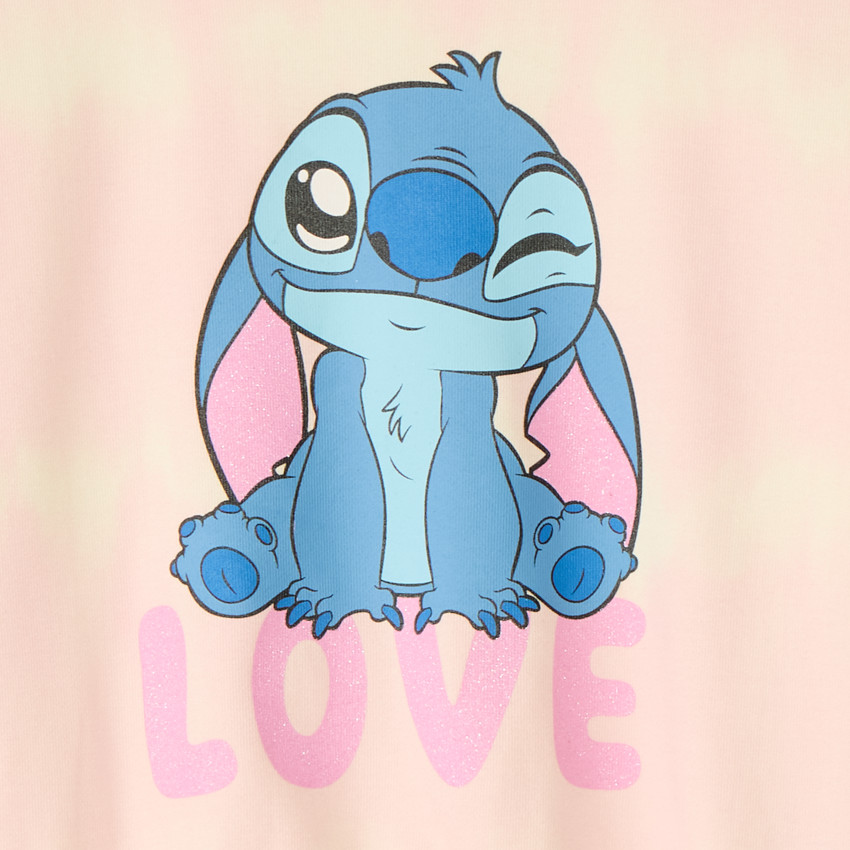Sweat molleton oversize printé Stitch Disney pour fille 