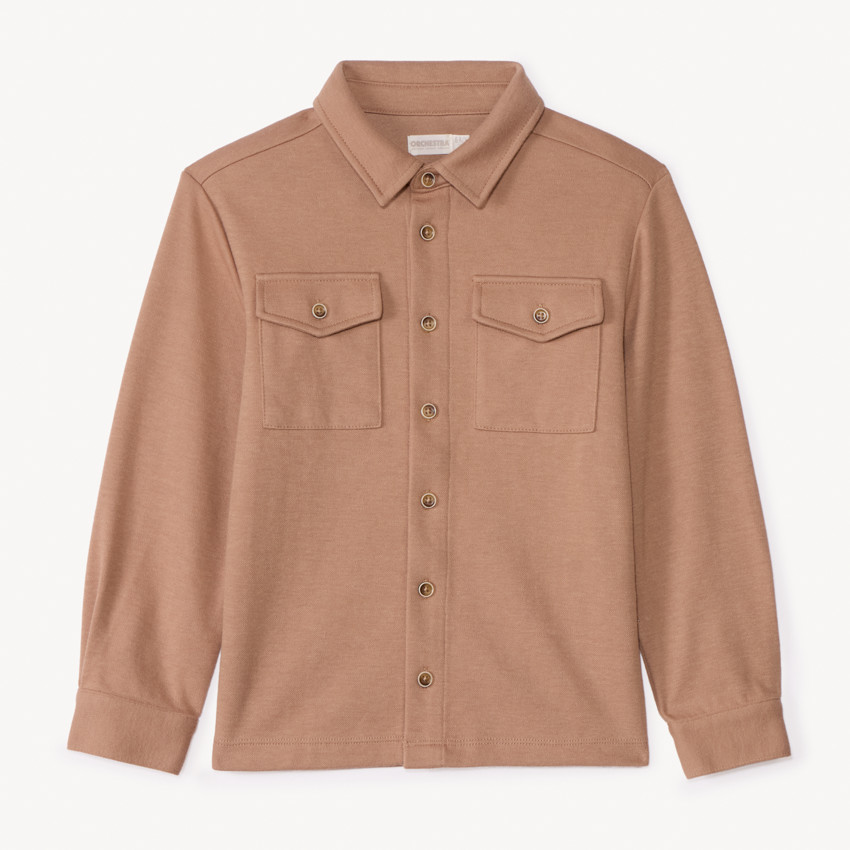 Surchemise en molleton uni pour garçon