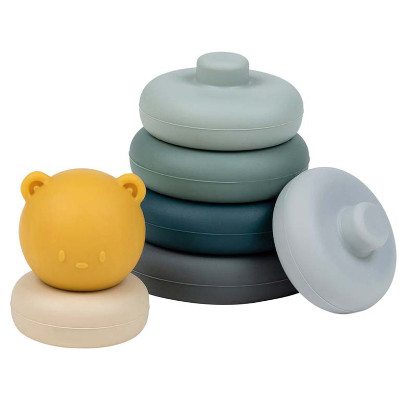 Tour à empiler en silicone - Multicolor  