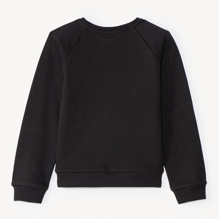 Sweat molleton uni fantaisie pour fille  