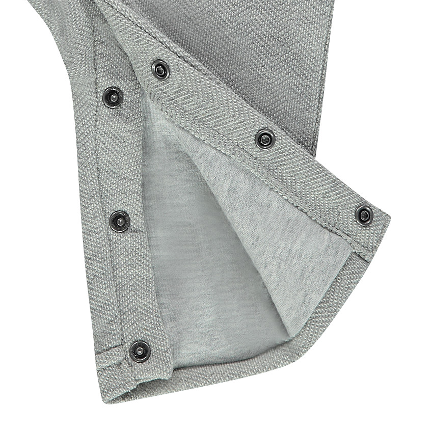 Ensemble salopette à chevrons avec tee-shirt manches longues imprimé all-over 
