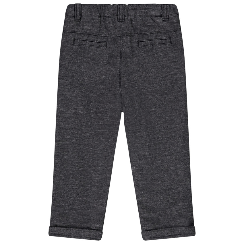 Pantalon chiné en double jersey pour bébé garçon 