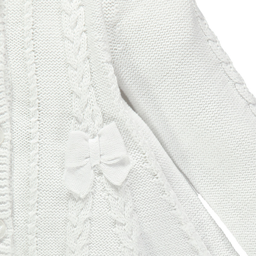 Gilet de cérémonie en tricot avec noeuds  