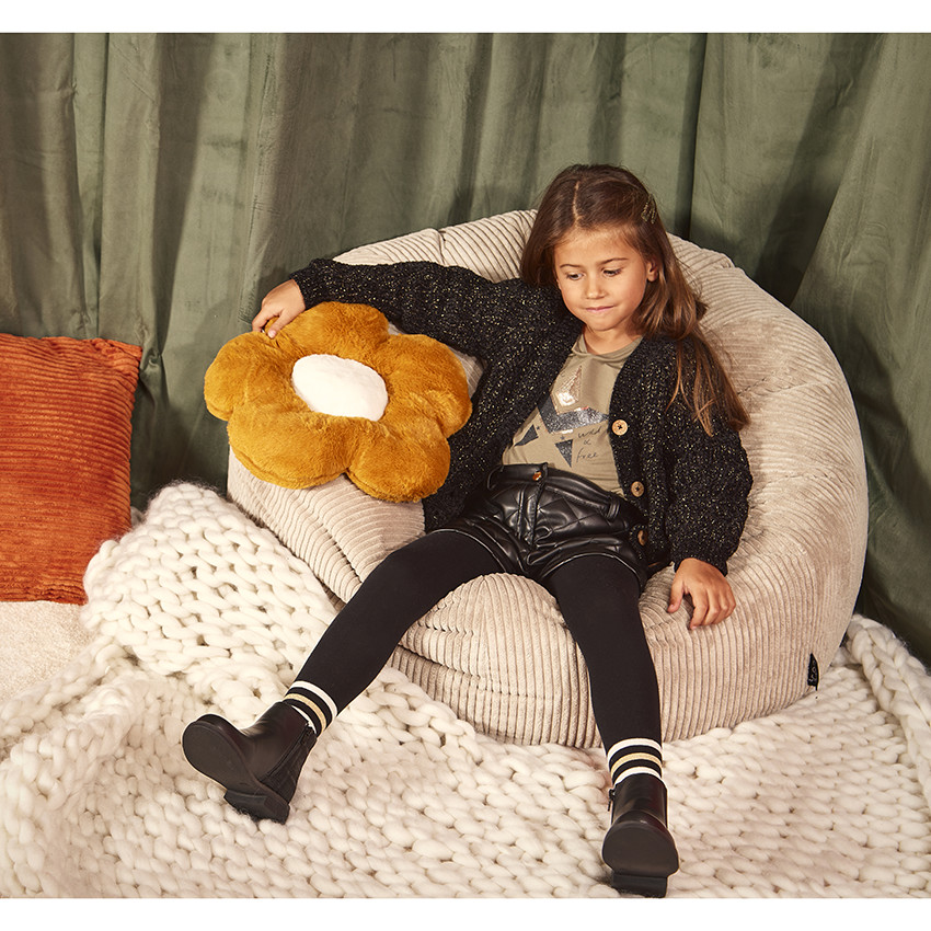 T-shirt manches longues en jersey print sequins pour fille 