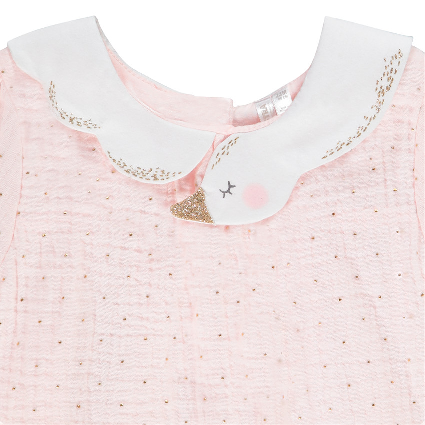 Ensemble tunique et legging motif cygne pour bébé fille 
