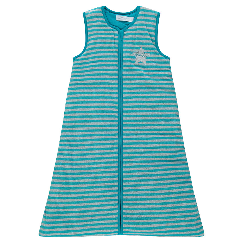 Turbulette sans manches rayée avec motif brodé 