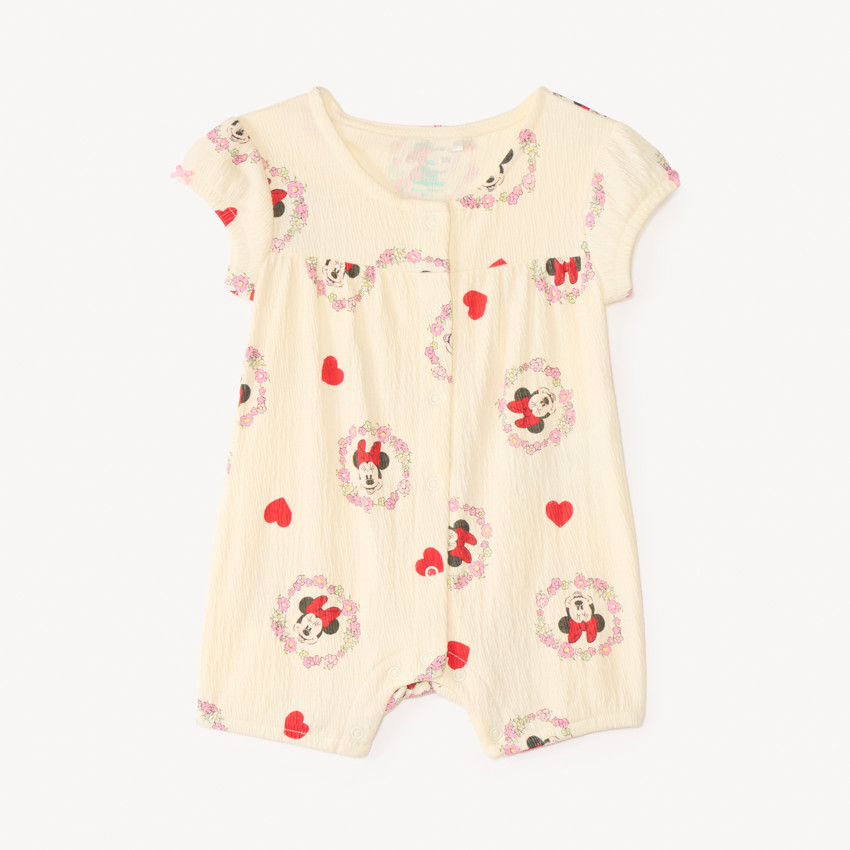 Combinaison courte à manches bouffantes Minnie Disney pour bébé fille